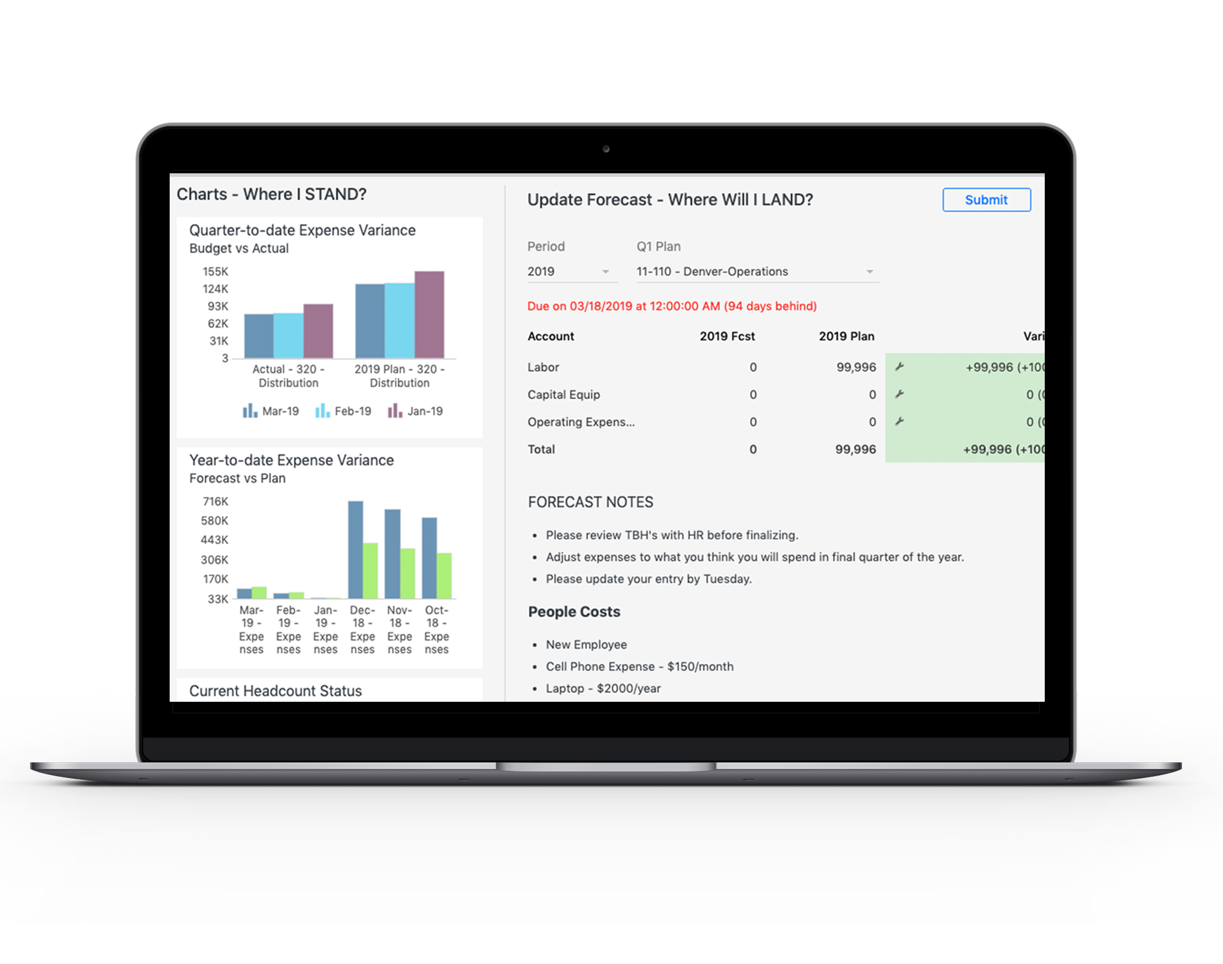 MyPlan is an easy-to-use interface designed specifically for budget owners to quickly plan, budget and forecast.