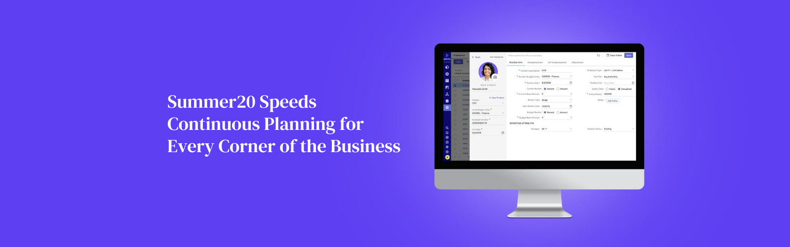 Summer20 Speeds Continuous Planning for Every Corner of the Business